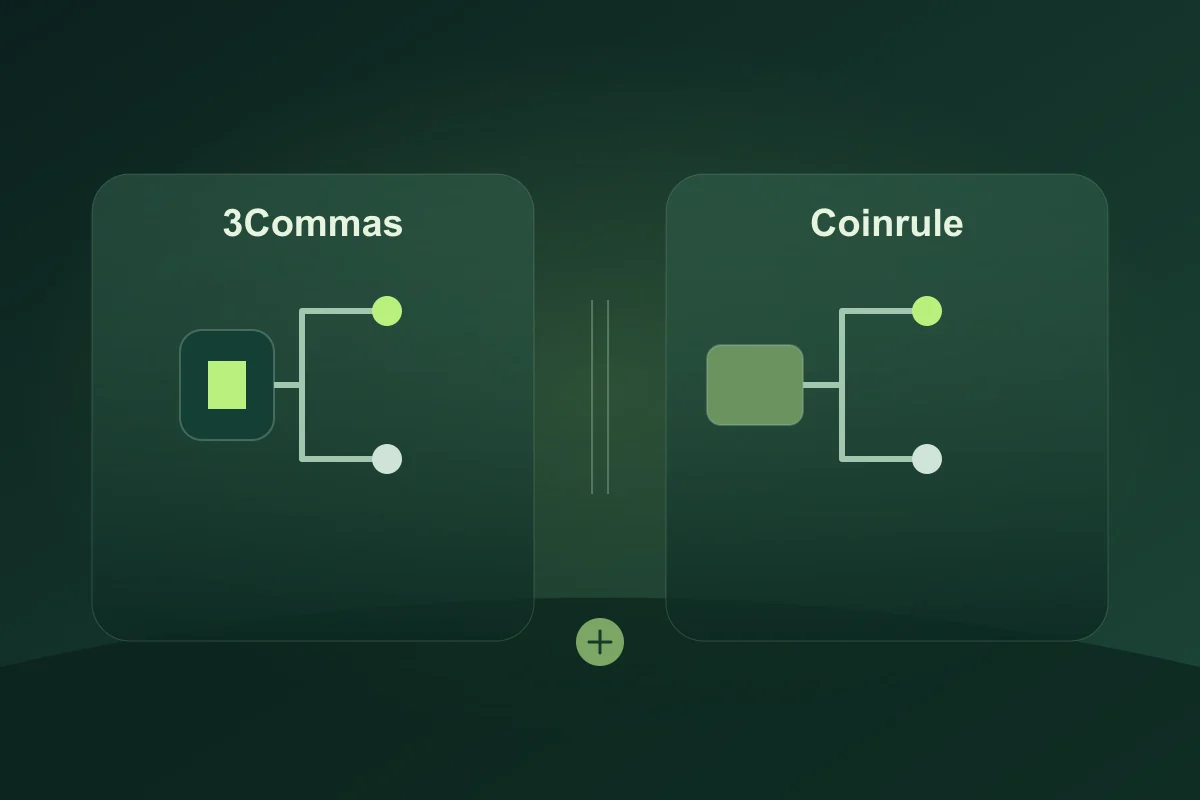 A bot cycle and rule blocks beside a capital allocation and separate holding