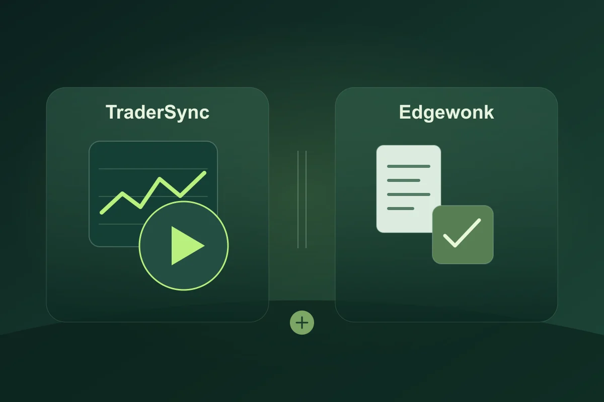 A trade path beside an exit plan, decision notes and hypothetical scenario curves
