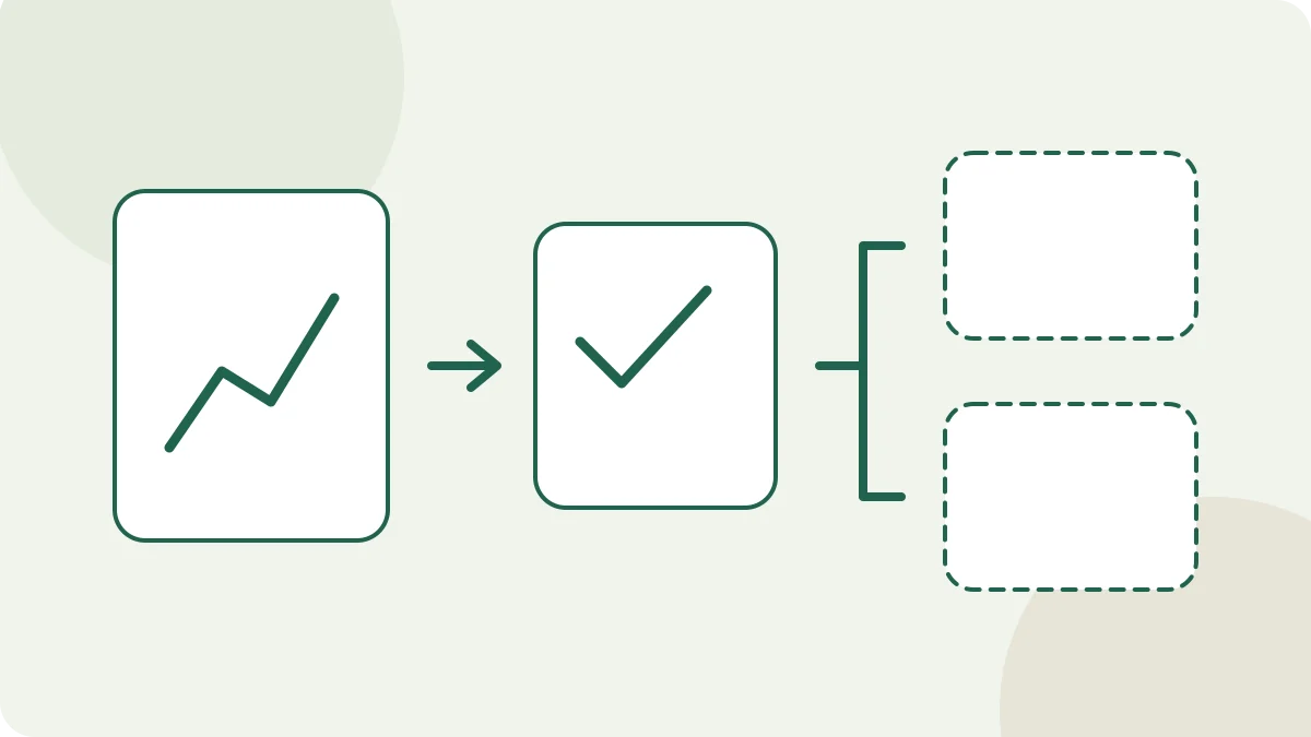 Original illustration of simulated evaluation, condition checks and possible account routes.